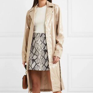 Rains | Glossed-pu Trench Coat | Size XS